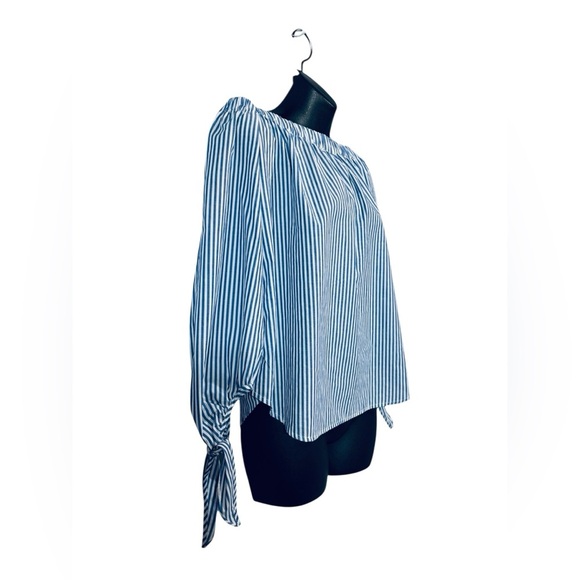 Scotch & Soda "Pour l'Été", Striped Blouse, Small, Blue & White - Picture 7 of 9